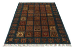 4x6 Multicolor and Navy Anatolian Traditional Rug