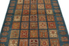 4x6 Multicolor and Navy Anatolian Traditional Rug