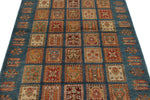 4x6 Multicolor and Navy Anatolian Traditional Rug