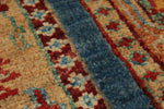 4x6 Multicolor and Navy Anatolian Traditional Rug