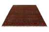 6x8 Brown and Multicolor Tribal Rug