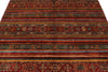 6x8 Brown and Multicolor Tribal Rug