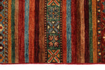 6x8 Brown and Multicolor Tribal Rug