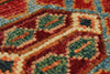 6x8 Brown and Multicolor Tribal Rug