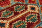 6x8 Brown and Multicolor Tribal Rug