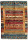 6x8 Red and Multicolor Anatolian Traditional Rug