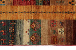 6x8 Red and Multicolor Anatolian Traditional Rug