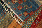 6x8 Red and Multicolor Anatolian Traditional Rug