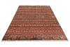 6x9 Brown and Multicolor Tribal Rug