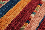 6x9 Brown and Multicolor Tribal Rug