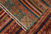 6x9 Brown and Multicolor Tribal Rug