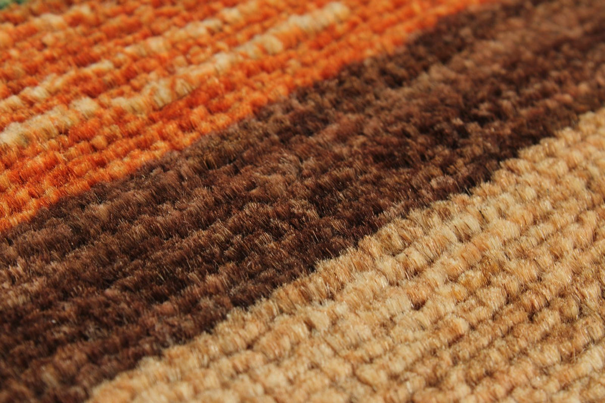 6x8 Brown and Multicolor Tribal Rug