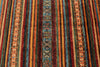 6x9 Brown and Multicolor Tribal Rug