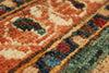 6x9 Brown and Multicolor Tribal Rug