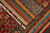 6x9 Brown and Multicolor Tribal Rug