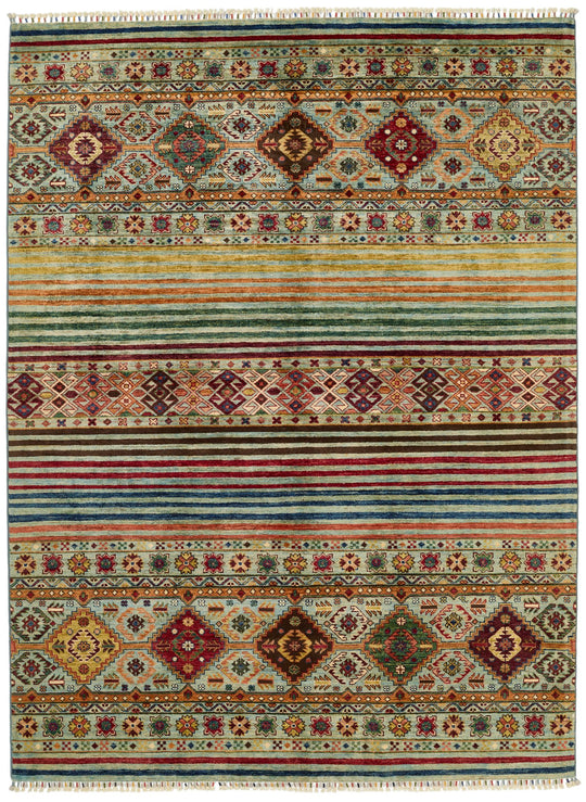 6x8 Multicolor Tribal Rug