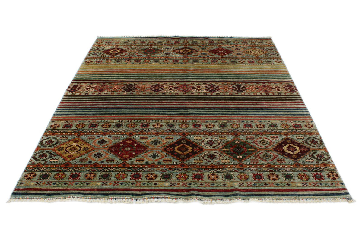 6x8 Multicolor Tribal Rug