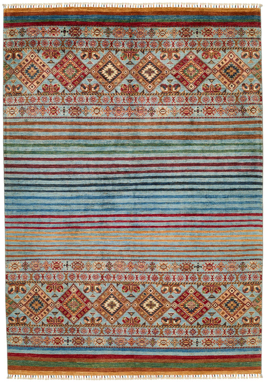 6x8 Multicolor Tribal Rug