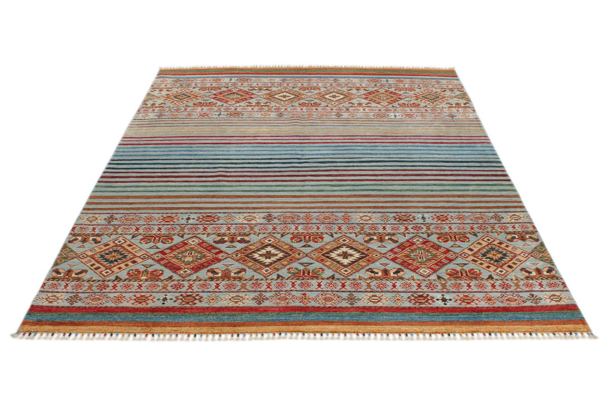 6x8 Multicolor Tribal Rug