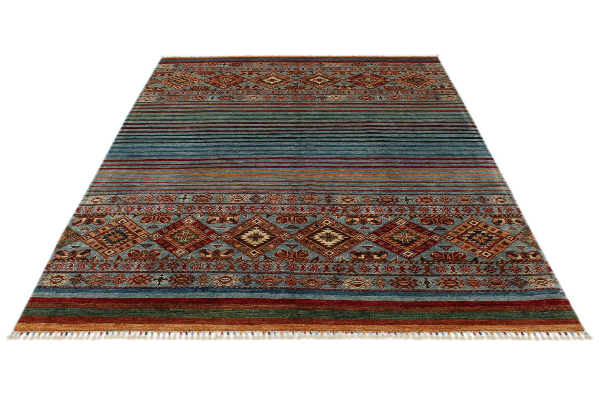 6x8 Multicolor Tribal Rug