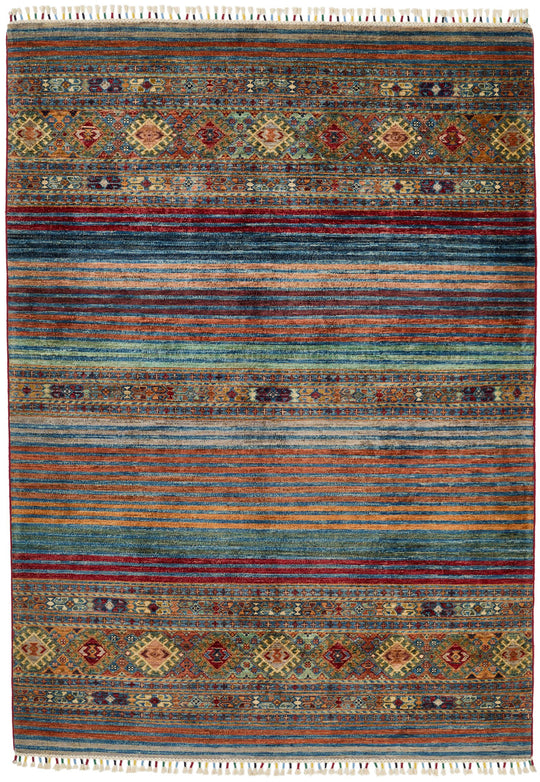6x8 Multicolor Tribal Rug