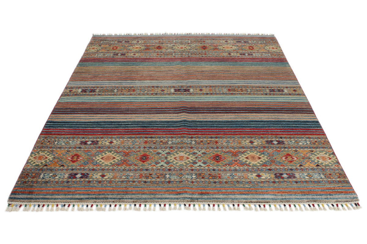 6x8 Multicolor Tribal Rug