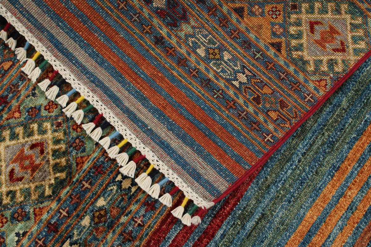 6x8 Multicolor Tribal Rug
