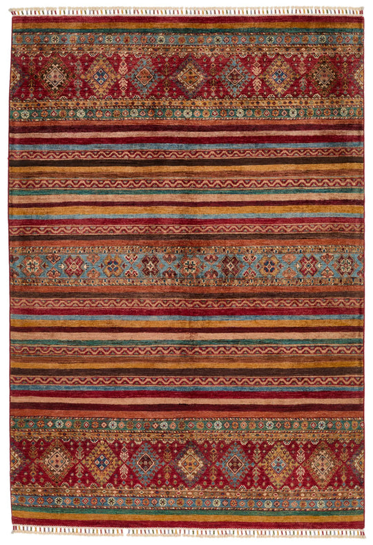 5x7 Multicolor Tribal Rug