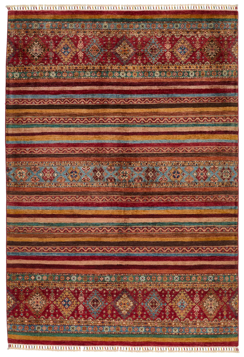 5x7 Multicolor Tribal Rug