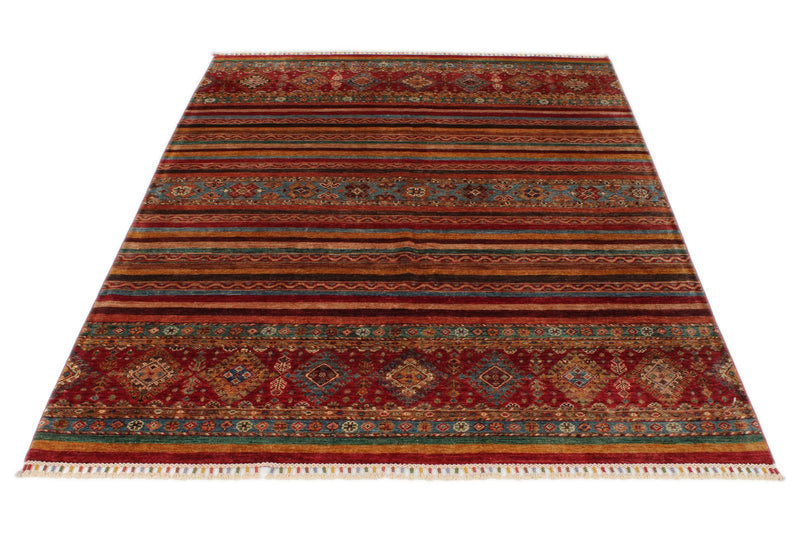 5x7 Multicolor Tribal Rug