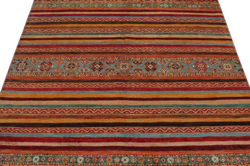 5x7 Multicolor Tribal Rug