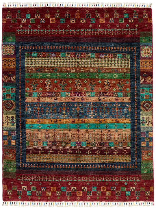 5x7 Multicolor Anatolian Traditional Rug