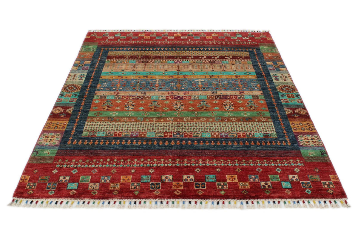 5x7 Multicolor Anatolian Traditional Rug