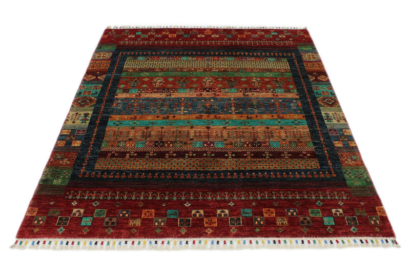 5x7 Multicolor Anatolian Traditional Rug