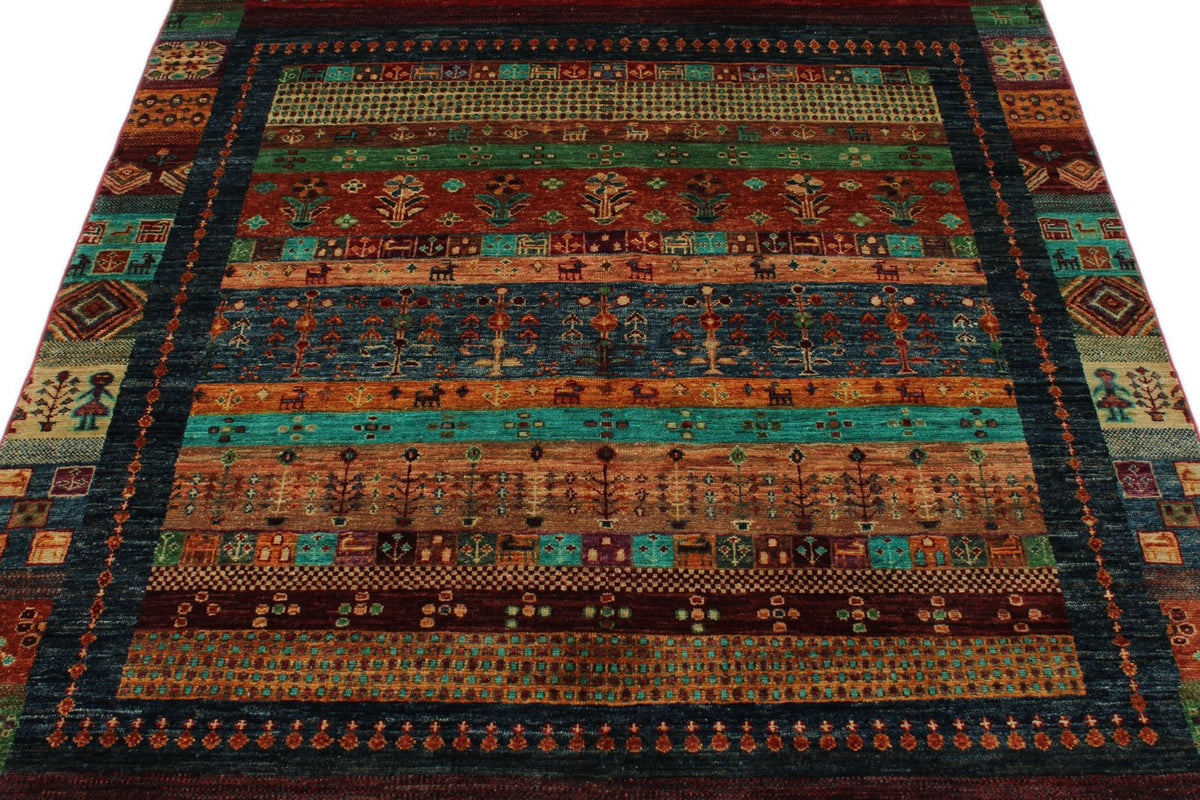 5x7 Multicolor Anatolian Traditional Rug