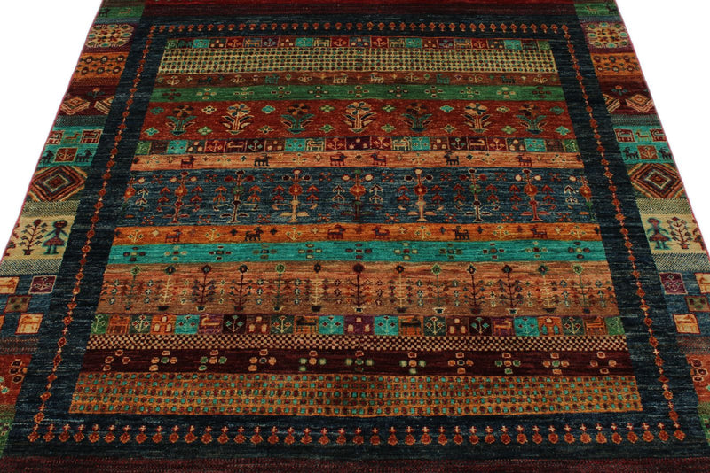 5x7 Multicolor Anatolian Traditional Rug