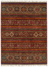5x7 Multicolor Tribal Rug