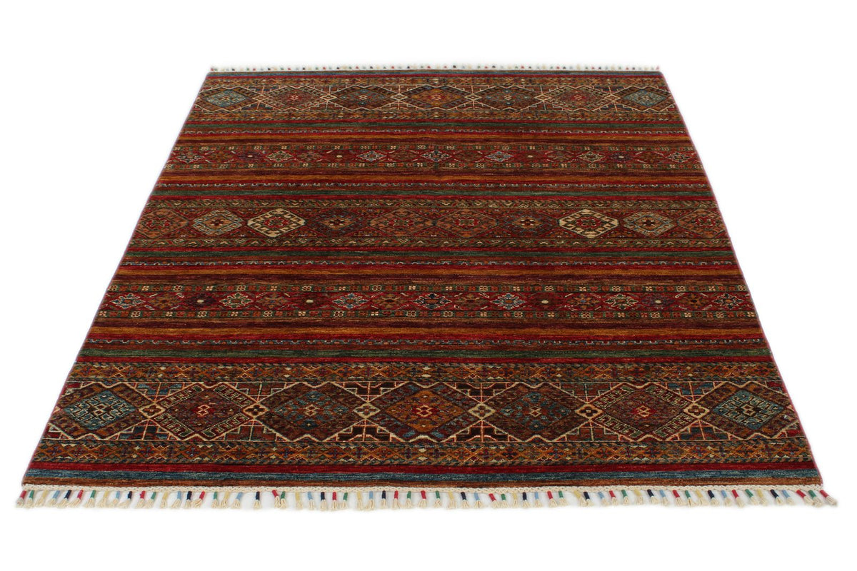 5x7 Multicolor Tribal Rug