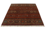 5x7 Multicolor Tribal Rug