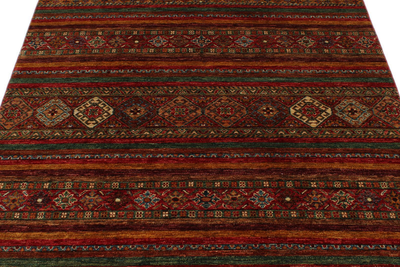 5x7 Multicolor Tribal Rug