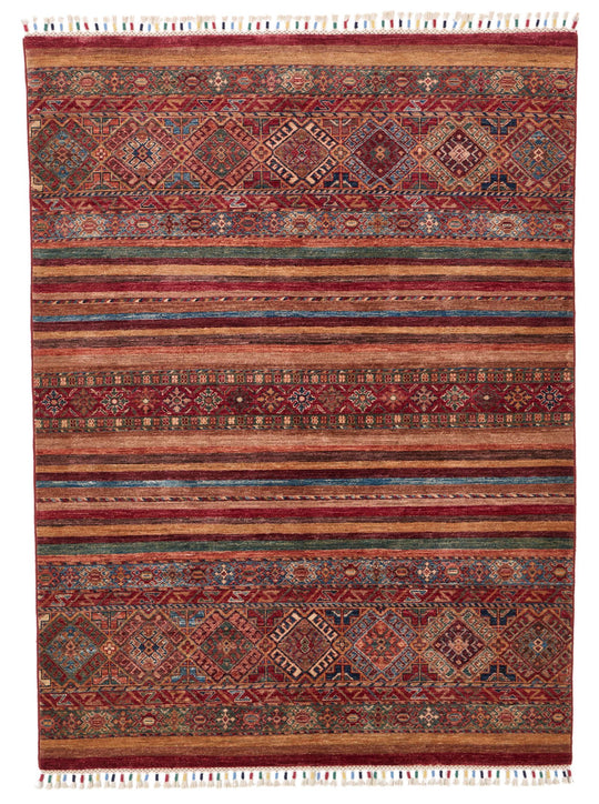 5x7 Multicolor Tribal Rug