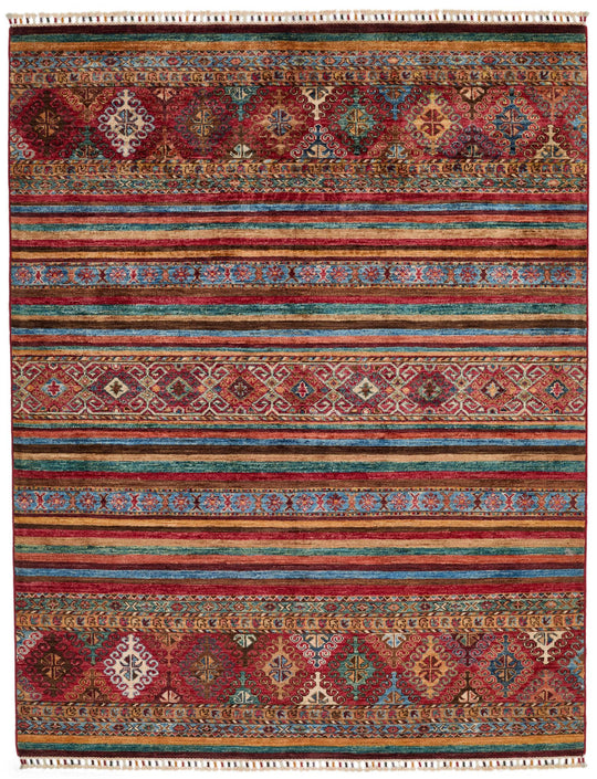 5x7 Multicolor Tribal Rug