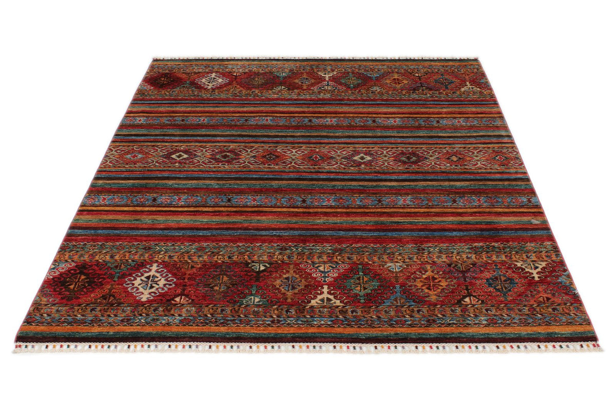 5x7 Multicolor Tribal Rug