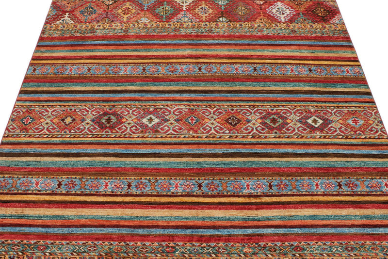 5x7 Multicolor Tribal Rug