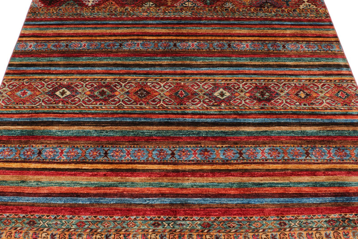 5x7 Multicolor Tribal Rug