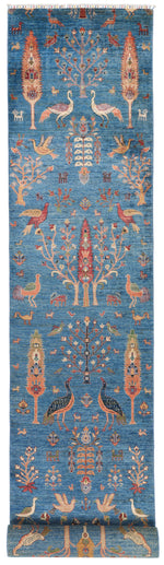 3x22 Blue and Multicolor Anatolian Traditional Runner