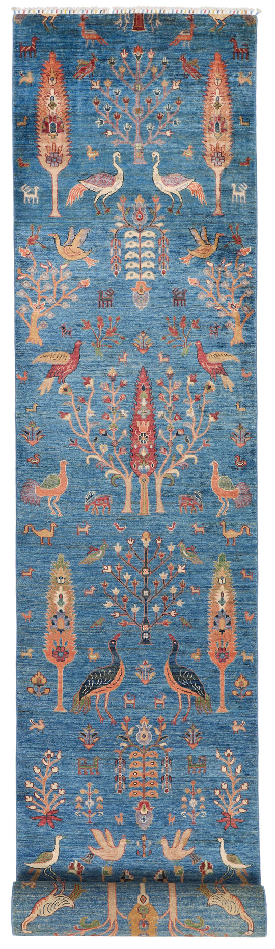 3x22 Blue and Multicolor Anatolian Traditional Runner