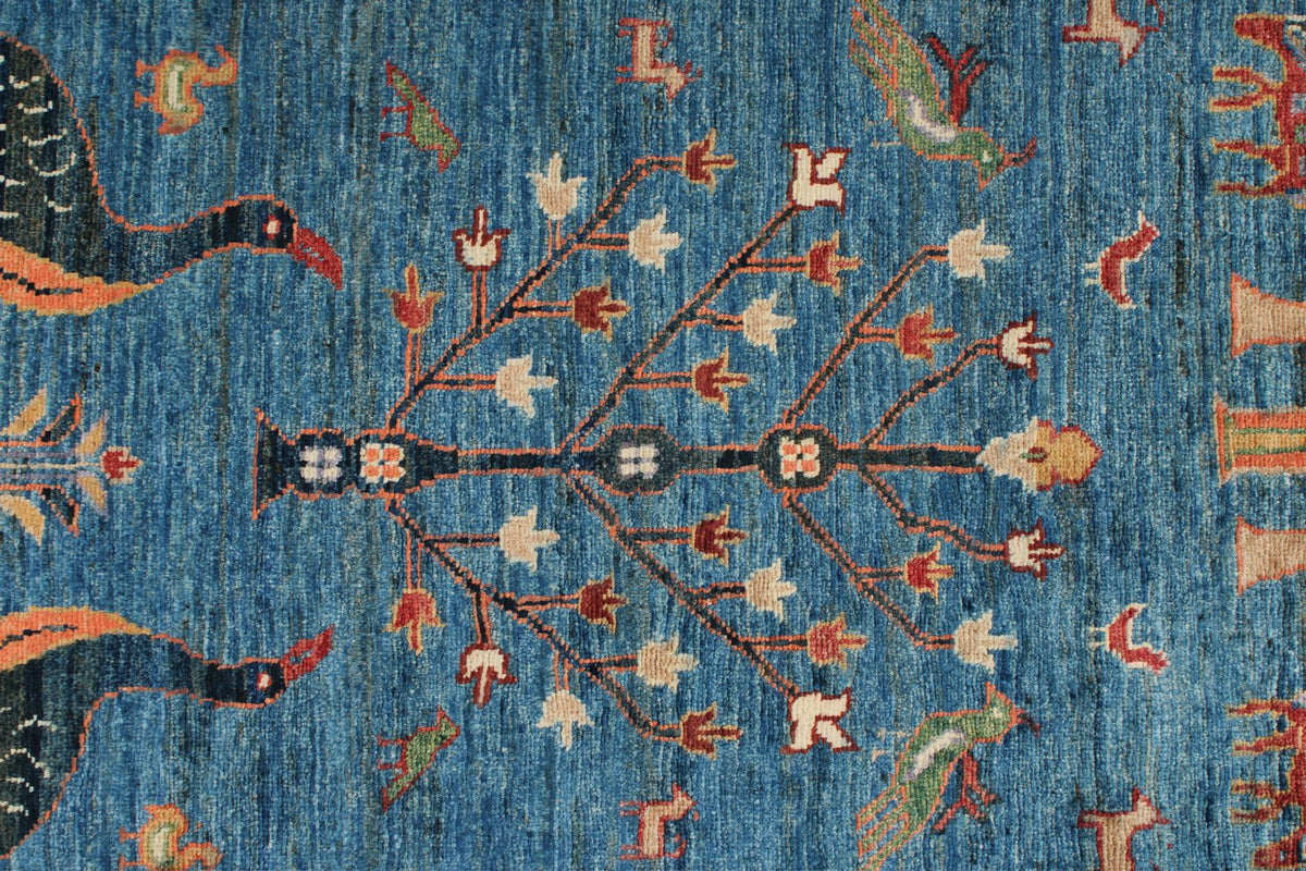 3x22 Blue and Multicolor Anatolian Traditional Runner