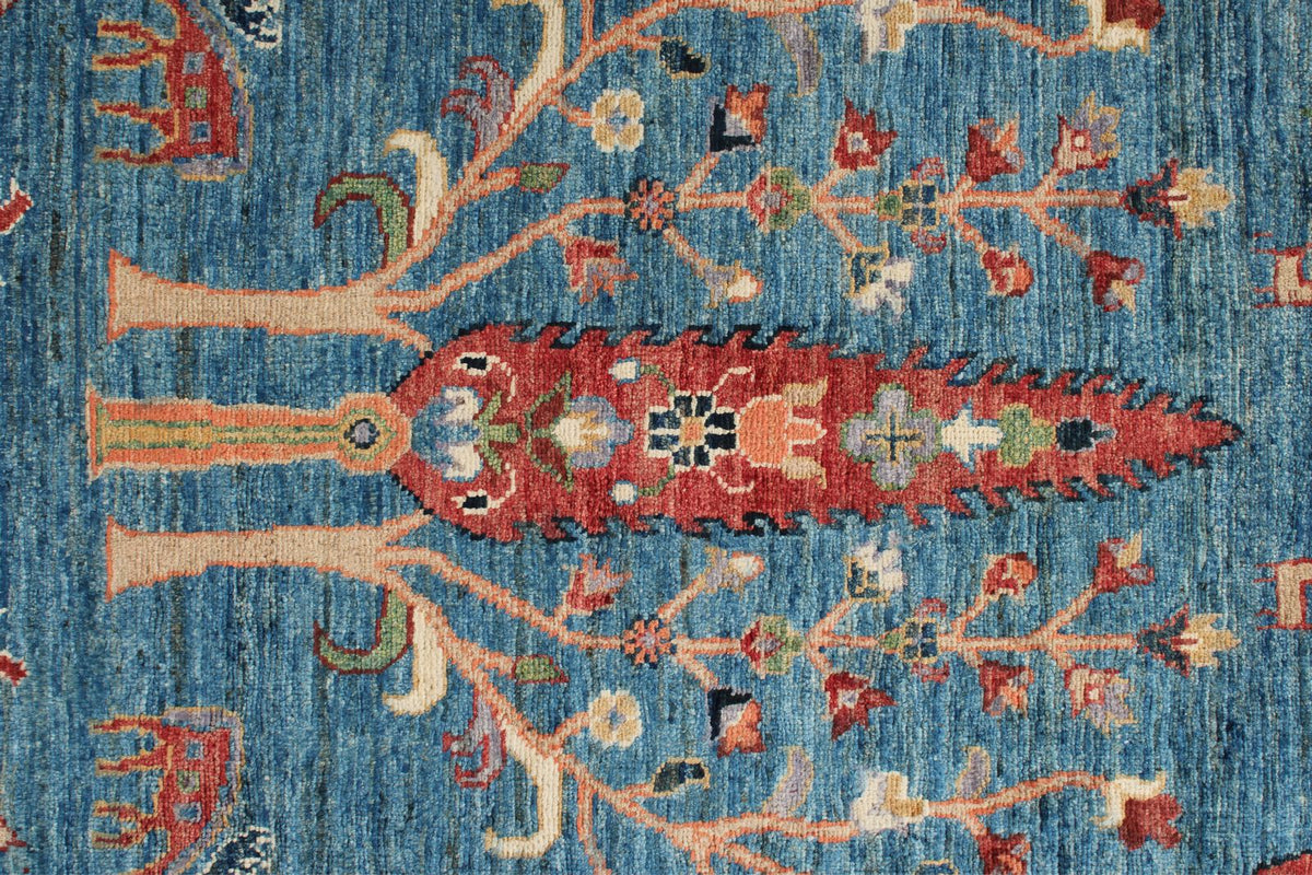 3x22 Blue and Multicolor Anatolian Traditional Runner