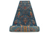 3x22 Blue and Multicolor Anatolian Traditional Runner